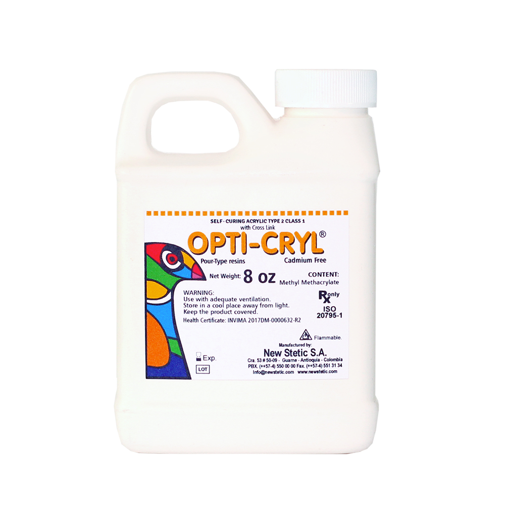 Opti-Cryl Heat Curing Denture Base Polymer - Newstetic USA